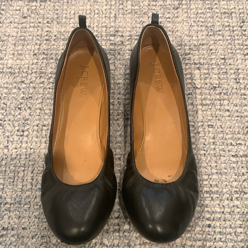 JCrew black ballet flats - size 6.5